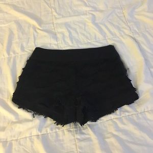 Black Fringe Shorts from Urban Outfitters